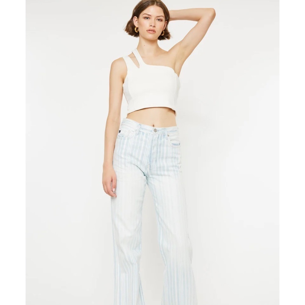 KanCan Natalia Ultra High Rise Trouser Wide Leg 90s Flare Jeans Sz 11 / 29